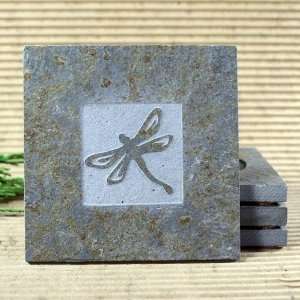  Classic Copper Slate Coaster   Dragonfly 2 Everything 