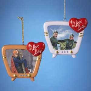 Pack of 12 I Love Lucy Martian & Superman on Porcelain TV Christmas 