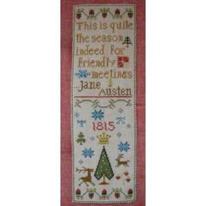  Good Tidings With Jane Austen   Cross Stitch Pattern Arts 