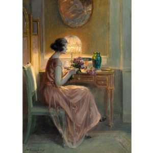 Hand Made Oil Reproduction   Delphin Enjolras   24 x 24 inches   The 