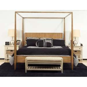  King Pencil Poster Bed by A.R.T. Furniture   Straw Finish 