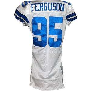  Jason Ferguson #95 Cowboys Game Issued White Jersey 