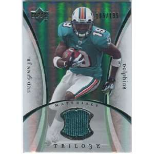   Trilogy Materials Silver #TG Ted Ginn Jr. /199 Sports Collectibles