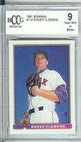 1991 BOWMAN #118 ROGER CLEMENS RED SOX CARD BCCG 9  