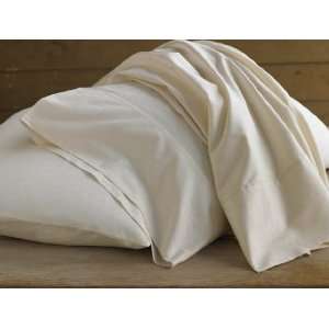  Organic Cotton Pillowcases   King (Ivory)