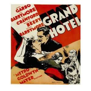  Grand Hotel, Joan Crawford, John Barrymore, 1932 