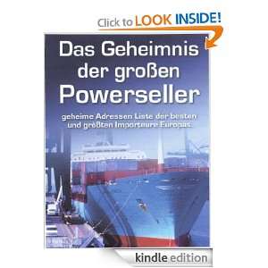Das Geheimnis der großen Powerseller (German Edition) Ralf Schmitz 