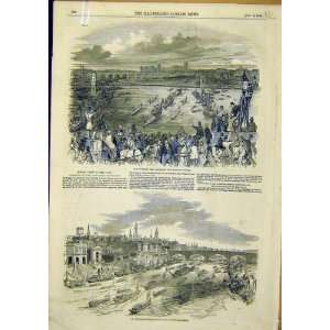  Royal Visit Coal Exchange Procession Barge Print 1849 