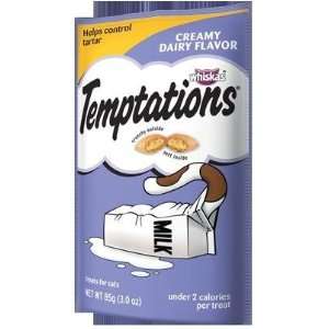  Whiskas Temptations Cat Treats Creamy Dairy Flavor 4 Bags 