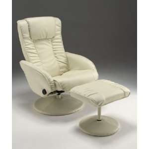  Bone Recliner With Ottoman