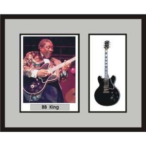  BB KING Guitar Shadowbox Frame Lucille Musical 
