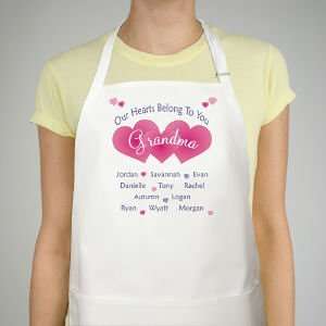  Our Hearts Belong To Personalized Apron