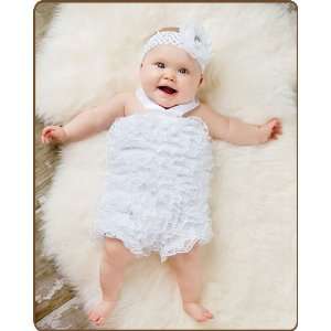  White Lace Romper Baby