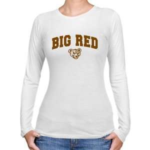  NCAA Cornell Big Red Ladies White Logo Arch Long Sleeve 