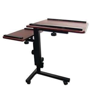   Caddy   Adjustable Rolling Portable Computer Stand Electronics