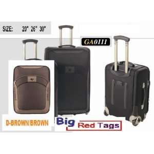  Brown Rolling Travel Luggage Set 3 pc duffel bag 