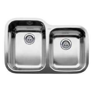  Blanco 441120 32 S. Steel Flushmount Double Bowl Sink 