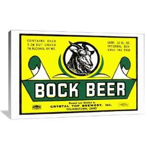  Bock Beer   Gallery Wrapped Canvas   Museum Quality  Size 