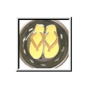  Yellow Flip Flops Enamel Novelty Kitchen Sink Strainer 