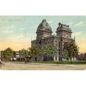   Vintage Postcard   Court House   Rockford Illinois 