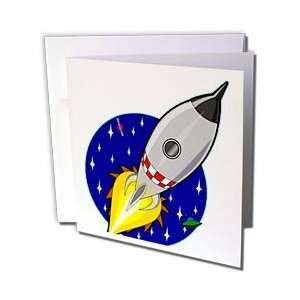  TNMGraphics Sci Fi   Rocket Taking Off   Greeting Cards 6 