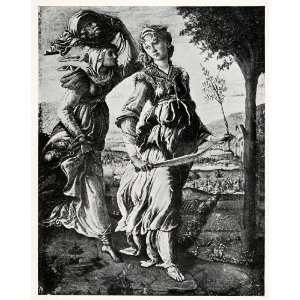  1903 Print Botticelli Art Judith Holofernes Head Beheading 
