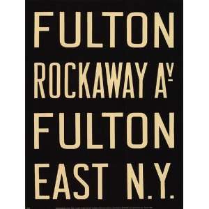  Fulton/Rockaway Finest LAMINATED Print Winter Works 9x12 