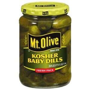 Mt. Olive Kosher Baby Dills 24 oz  Grocery & Gourmet Food