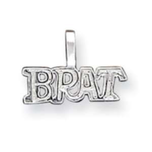  Sterling Silver Brat Pendant Jewelry