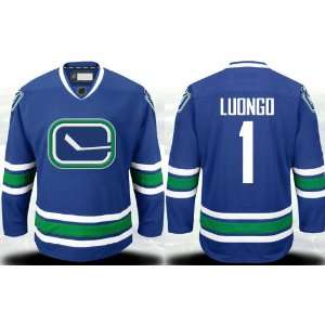  NHL Gear   Roberto Luongo #1 Vancouver Canucks Third Blue 