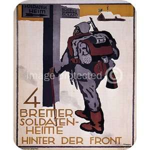  German War Propaganda Bremer Soldaten Heiitie MOUSE PAD 