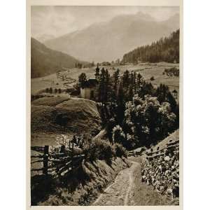  1928 Steinach Brenner Austrian Alps Mountain Landscape 