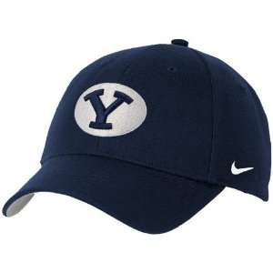  Nike Brigham Young Cougars Navy Blue Classic Logo Wool 
