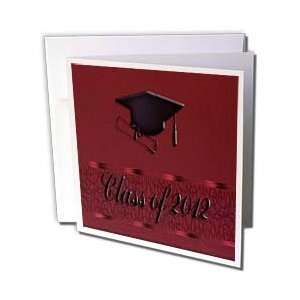   Diploma, Red   Greeting Cards 6 Greeting Cards with envelopes Office
