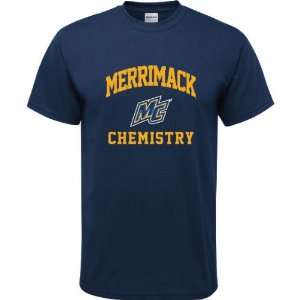  Merrimack Warriors Navy Youth Chemistry Arch T Shirt 