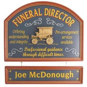  Personalized Funeral Director Wall Decor Sign Pub Sign 