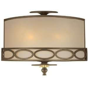   Antique Brass Wall Sconce with Light Gold Semi Sheer Shade 9602 AB