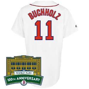  Boston Red Sox Replica Clay Buchholz Home Jersey w/Replica 