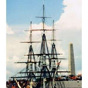 Photograph of Bunker Hill and USS Constitution 