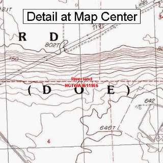  USGS Topographic Quadrangle Map   Riverland, Washington 