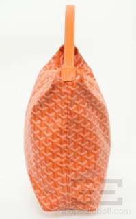 Goyard Orange Chevron Canvas Fidji Hobo Handbag  