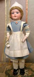  Antique ARMAND MARSEILLE BABY BETTY in ANTIQUE Nurse Costume  