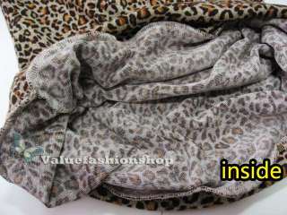   Hoodies Leopard Sweatshirt Tops Dress Pullover Hoodie Coat  