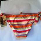 Hobie Orange Stripe Bikini Bottoms NWT 34.00 Size XL Or