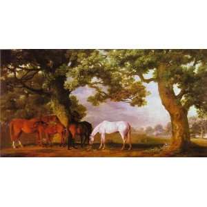   George Stubbs   24 x 12 inches   Mares and Foals in