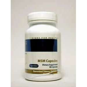  Designs for Health   MSM 1000 mg Capsules 90 caps Health 
