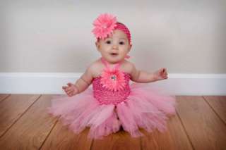 mo Pink Infant Baby Polka Dot Tulle Tutu Dress Cute  