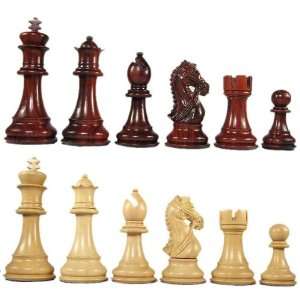   MoW Crimson Rosewood Praetorian Staunton Chess Pieces Toys & Games