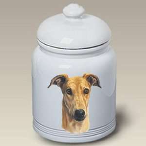    Greyhound Ceramic Treat Jar 10 High #45036