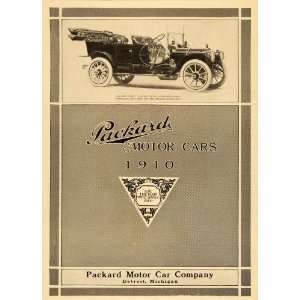  1909 Ad Packard Motor Car Co. 1910 30 Touring Auto 